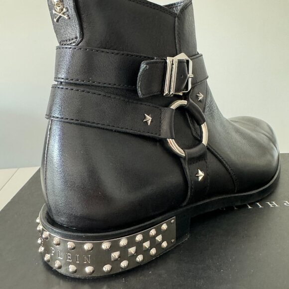 Philipp Plein BOOTS LOW FLAT STARS, Size EU 43/ US 10 - Picture 6 of 17